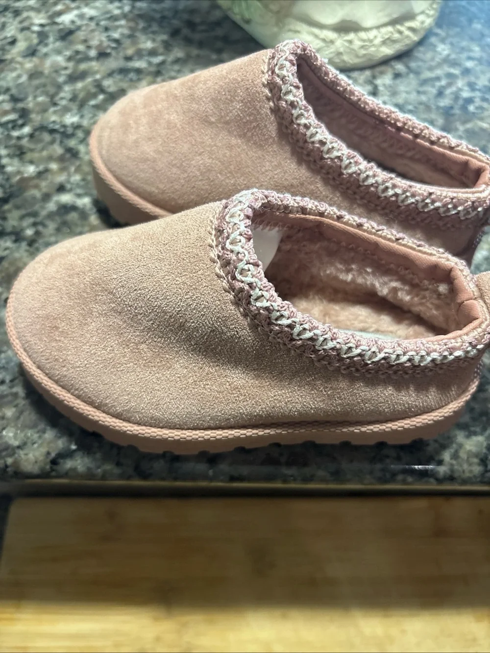 Girls' Pink Slip-On Cozy Shoes